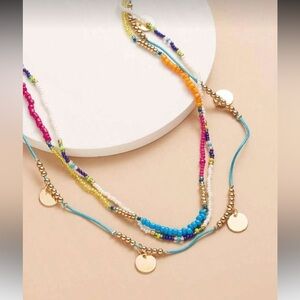 Multicolor Layered Necklace M708
